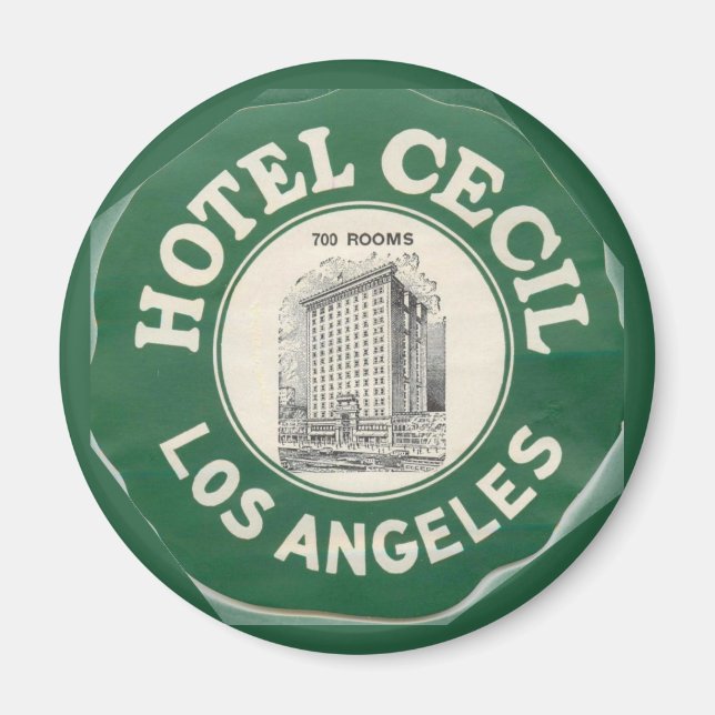 Vintages Hotel Cecil, Los Angeles, CA Magnet (Vorne)