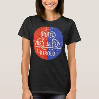Vintages Hotel Des Alpes Airolo Mitte Jahrhundert T-Shirt