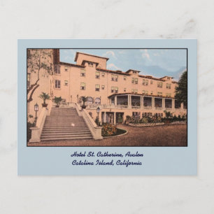 Vintages Hotel St. Catherine Avalon Postkarte