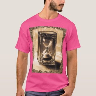 Vintages Hourglass Gothic Steampunk Art T-Shirt