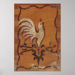 Vintages Huhn-Plakat Poster
