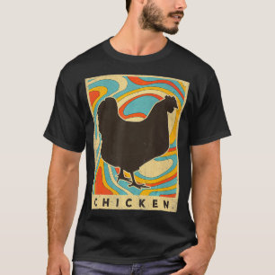 Vintages Hühnchen Lover Animal Retro-Stil T-Shirt