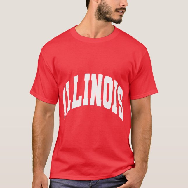 Vintages Illinois-Shirt T-Shirt (Vorderseite)