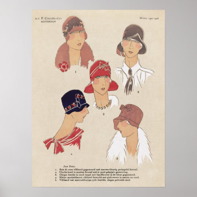 Vintages Illustrations-Poster Poster (Vorne)