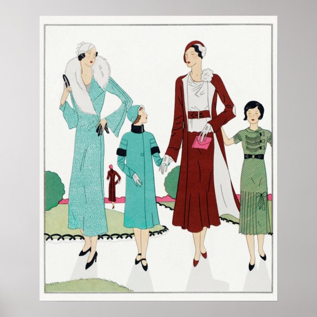 Vintages Illustrations-Poster Poster (Vorne)