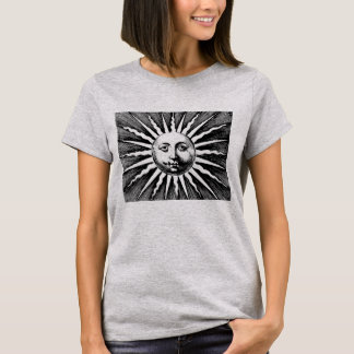 Vintages illustriertes Sun-Shirt T-Shirt