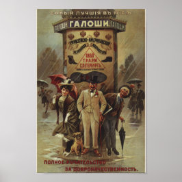Vintages Imperial-Russisches Werbeplakat Poster