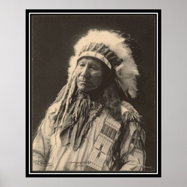 Vintages Indian: Chief American Horse, Sioux - Poster (Vorne)
