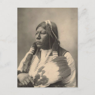 Vintages Indian: Chief Grant Richards, Tonkawa - Postkarte