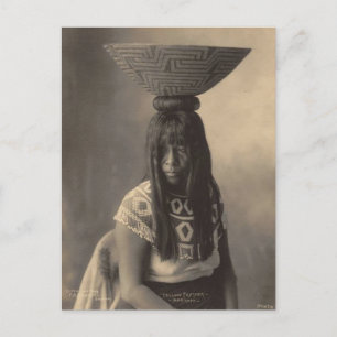 Vintages Indian: Gelbe Feder, Maricopa - Postkarte