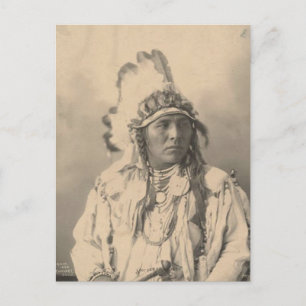 Vintages Indian: Gepunktetes Jack Kaninchen, Crow  Postkarte