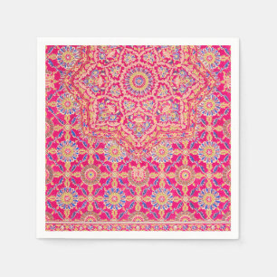 Vintages Indianerstickermuster Serviette