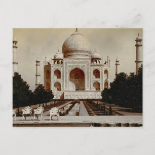 Vintages Indien, Taj Mahal Postkarte