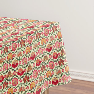 Vintages indisches Blumenmuster aus dem 17. Jahrhu Tischdecke
