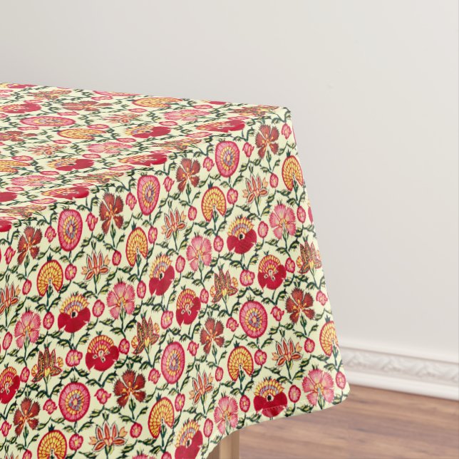 Vintages indisches Blumenmuster aus dem 17. Jahrhu Tischdecke (Beispiel)