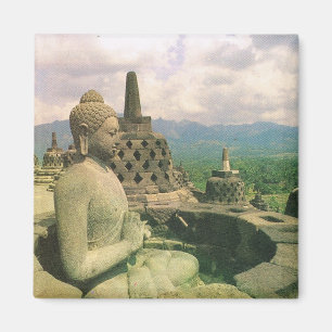 Vintages Indonesien, Borobodur buddhistischer Magnet