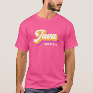 Vintages Indonesien Urlaub Reisen Asien Java T-Shirt