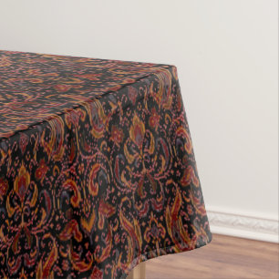 Vintages indonesisches Bangka-Tribal Ikat Pattern Tischdecke