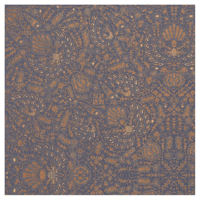 Vintages indonesisches Stammkatzenmuster Stoff (Nahaufnahme)