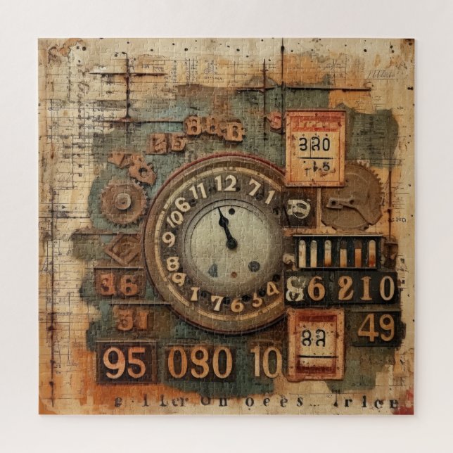 Vintages industrielles Grunge-Puzzle Puzzle (Vertikal)
