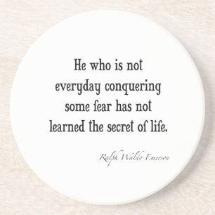 Vintages Inspirational Geheimnis Emerson des Untersetzer