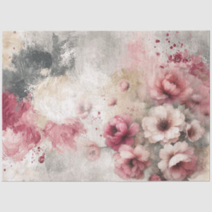 Vintages, Inspiriertes Blumenzwirn Seidenpapier