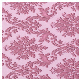 Vintages inspiriertes rosa Damast-Druck-Gewebe Stoff