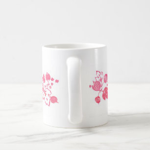 Vintages inspiriertes Rosa GB 11 Unze. Tasse