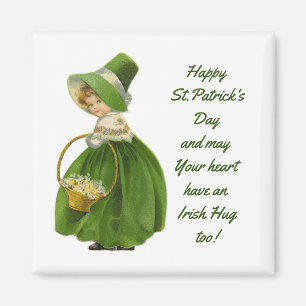 Vintages irisches Fräulein Magnet