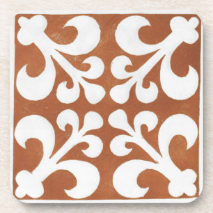 Vintages irisches keltisches Kunstdesign Rot Getränkeuntersetzer