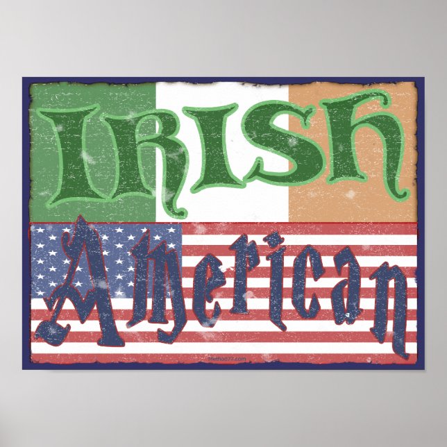 Vintages Irish American Poster (Vorne)