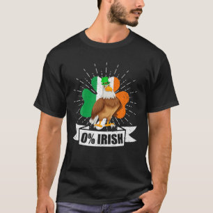 Vintages Irish Flag Kleeblatt Eagle Bird St Patric T-Shirt
