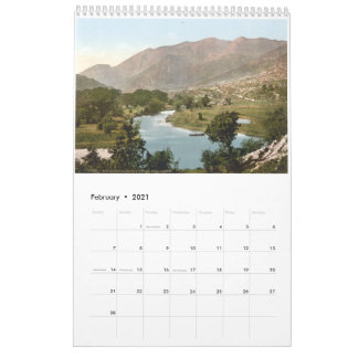 Vintages Irland, Kalender für antike irische Bilde