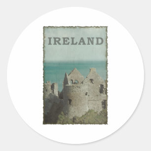Vintages Irland Runder Aufkleber
