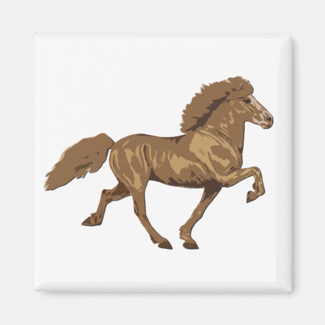 Vintages Island der 1930er Jahre Magnet (Vorne)