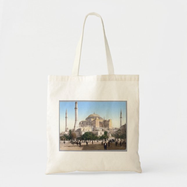 Vintages Istanbul - Hagia Sophia Tragetasche (Vorne)