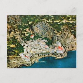 Vintages Italien, Amalfiküste Postkarte