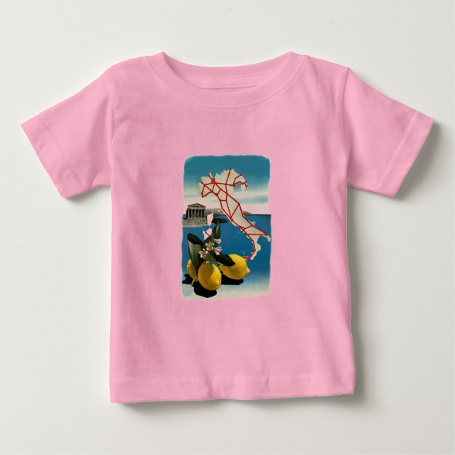Vintages Italien Baby T-shirt (Vorderseite)