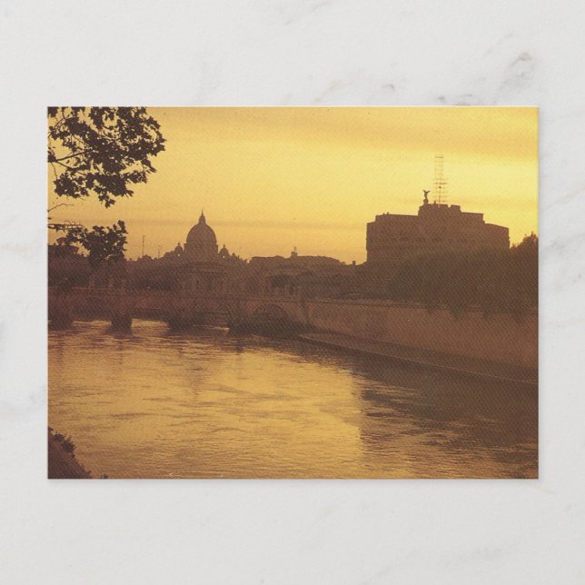 Vintages Italien, Castello Sant'Angelo Postkarte (Vorderseite)