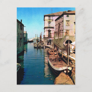 Vintages Italien, Chioggia, Vana-Kanal Postkarte