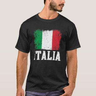 Vintages Italien Italienische Flagge Prio Patrioti T-Shirt