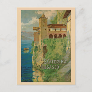 Vintages Italien - Italienisches Kloster Postkarte