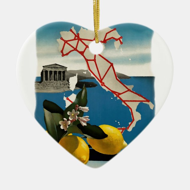 Vintages Italien Keramikornament (Vorne)