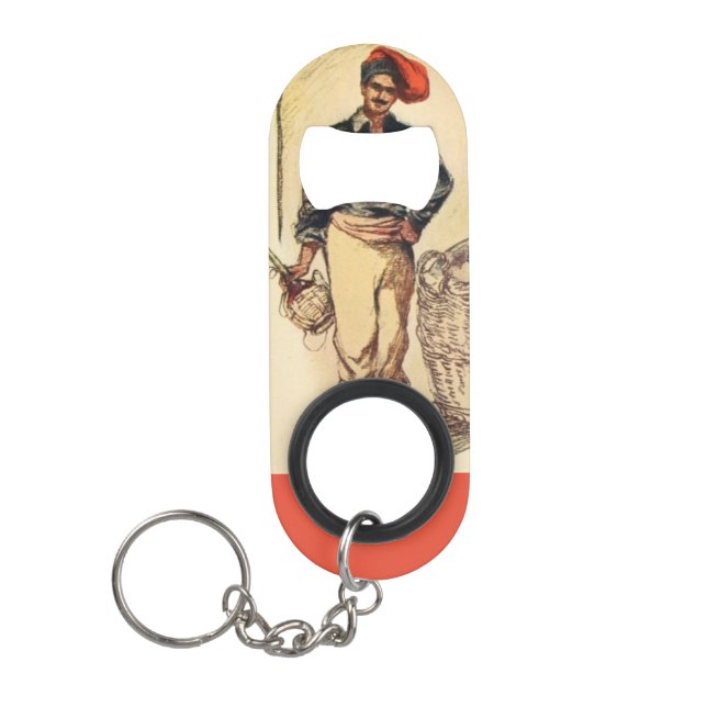 "Vintages Italien" Mini Flaschenöffner (Vorderseite)