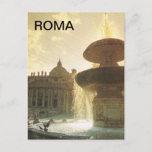 Vintages Italien, Rom, Vatikan, St. Peter Postkarte