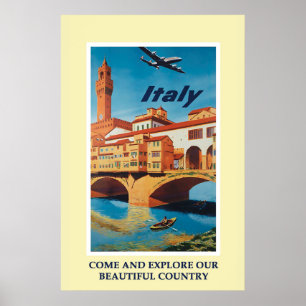 Vintages Italien Tourismus Reisen Poster