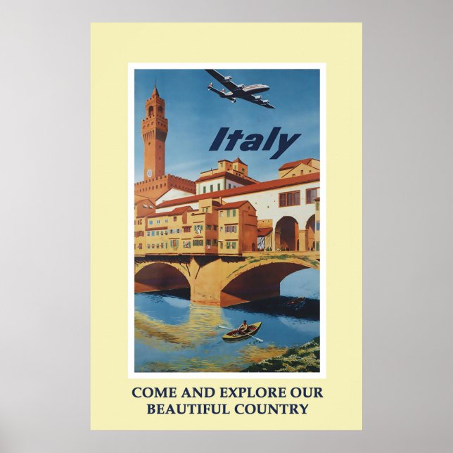 Vintages Italien Tourismus Reisen Poster (Vorne)