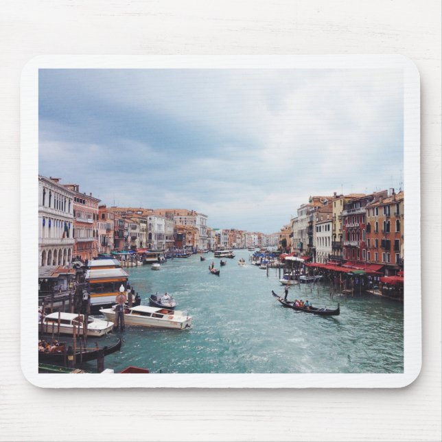 Vintages Italien - Venedig-Kanal-Foto Mousepad (Vorne)