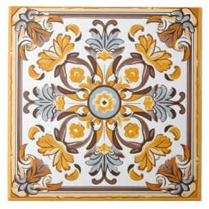 Vintages italienisches Mittelmeer-Muster Fliese