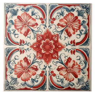 Vintages italienisches Mittelmeer-Muster Fliese